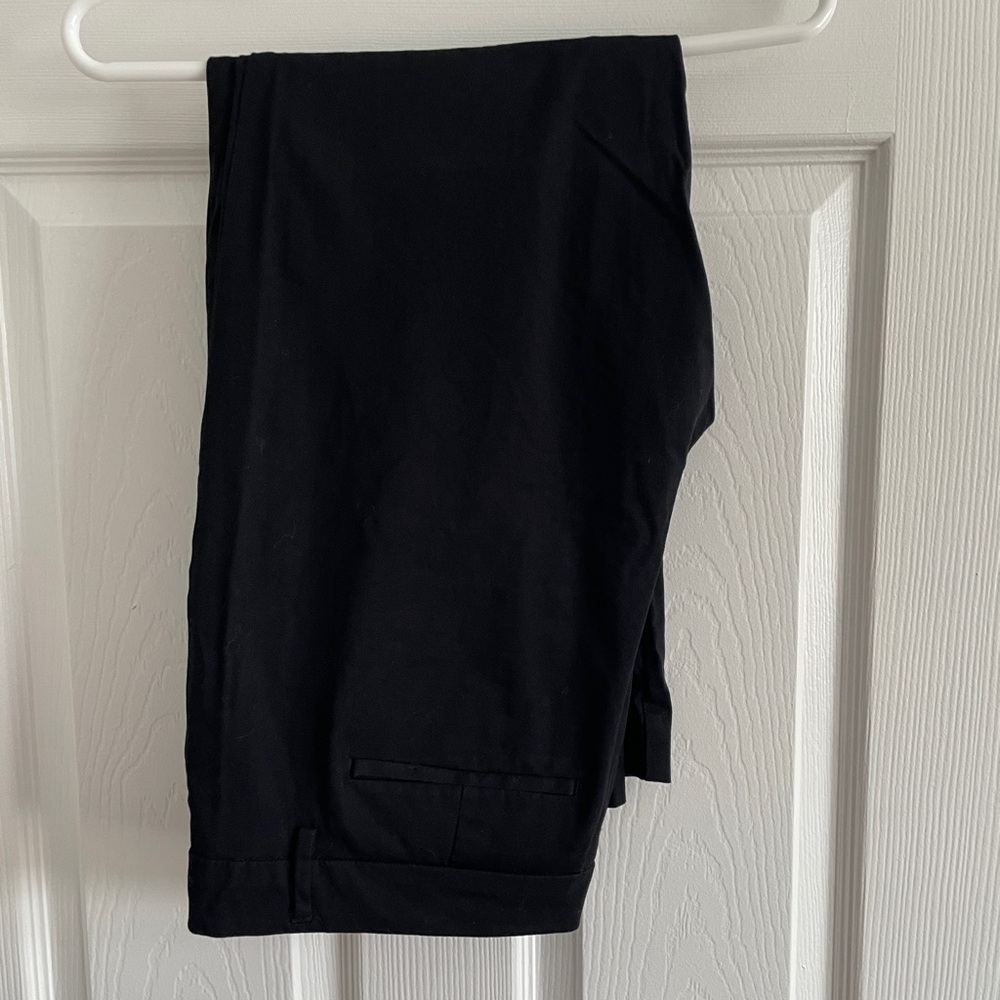 Black Anklet Length Dress Pants